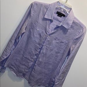 Island Company small periwinkle linen top